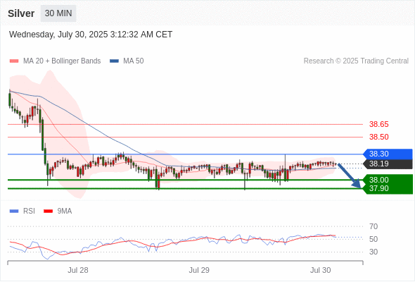 每日策略：07/30 外汇黄金原油行情分析